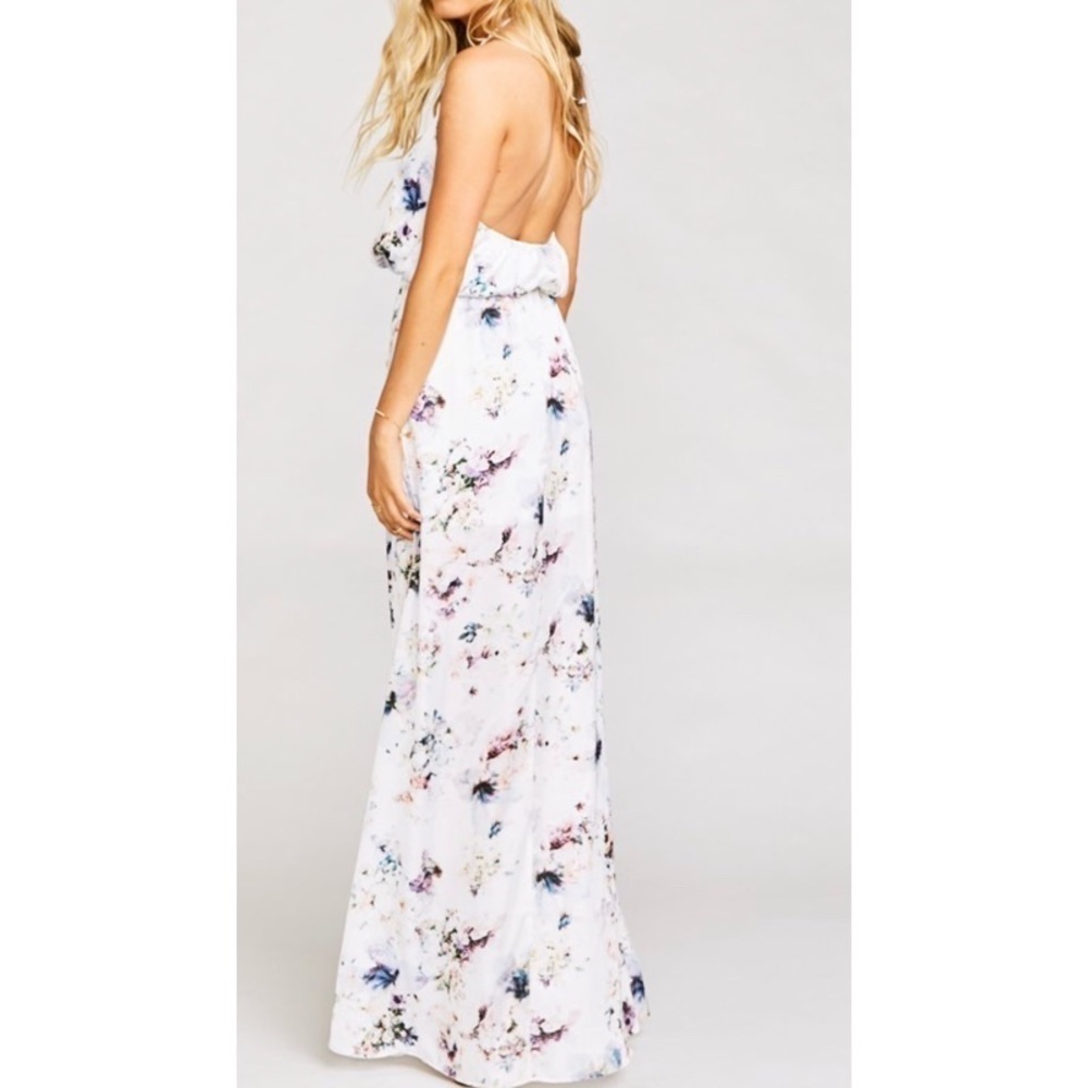 NWOT SHOW ME YOUR MUMU Floral Heather Halter Dress - Picture 3 of 3
